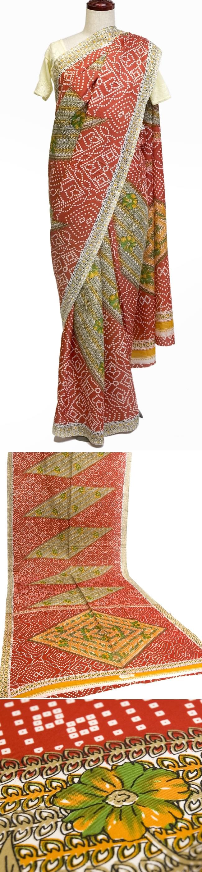民族衣装サリー【インド花柄】 の通販 - TIRAKITA.COM
