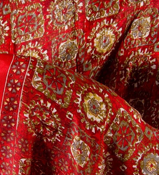 インドサリー【花柄】 赤 の通販 - TIRAKITA.COM