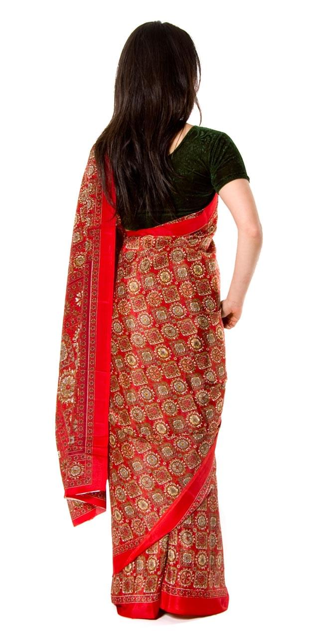 インドサリー【花柄】 赤 の通販 - TIRAKITA.COM
