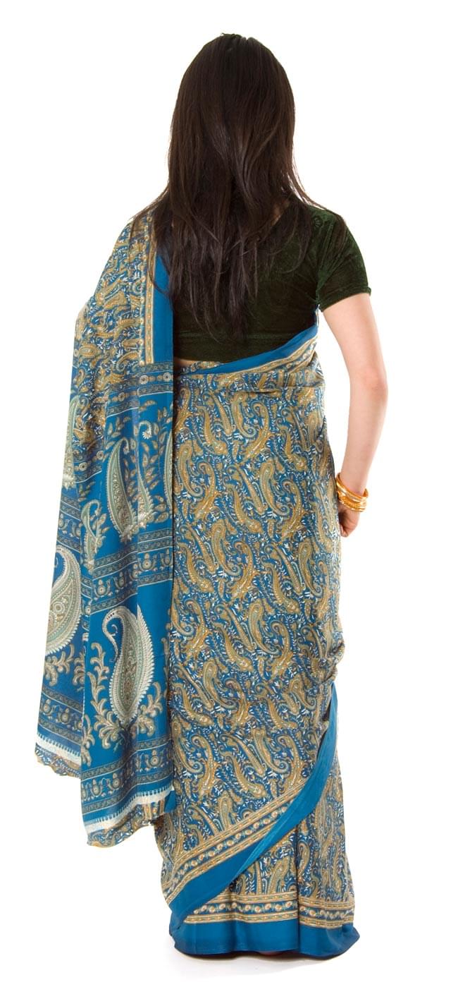 インドサリー【ペイズリー模様】 ターコイズ の通販 - TIRAKITA.COM