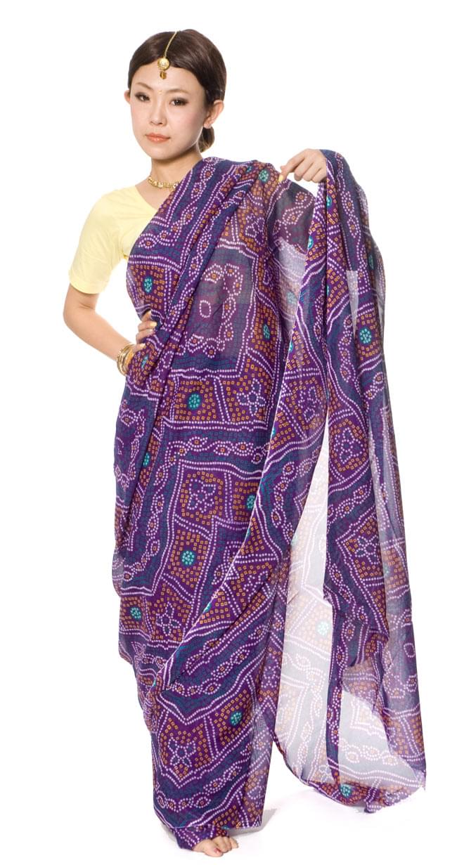 インド民族衣装サリー サリー 民族衣装 デコレーション布 インド (8色展開)インド伝統模様