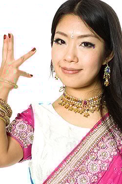 【1点物】婚礼用ゴージャスサリー3点セット【白×水色×ピンク】 - サブ5