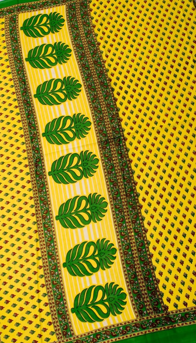 インドサリー【小花】 全4色 10 - 選択項目のDになります。こちらのお色をご希望の場合は、選択項目よりお選び下さい。