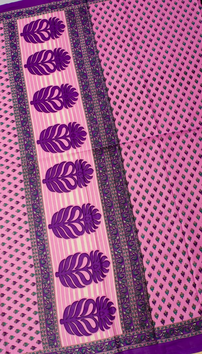 インドサリー【小花】 全4色 8 - 選択項目のBになります。こちらのお色をご希望の場合は、選択項目よりお選び下さい。