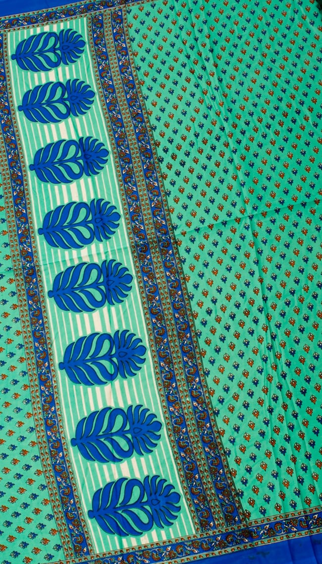 インドサリー【小花】 全4色 9 - 選択項目のCになります。こちらのお色をご希望の場合は、選択項目よりお選び下さい。