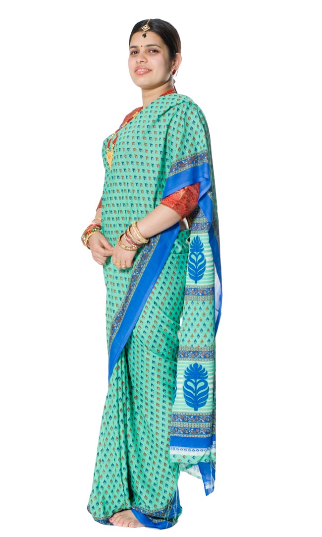 インドサリー【小花】 全4色の写真