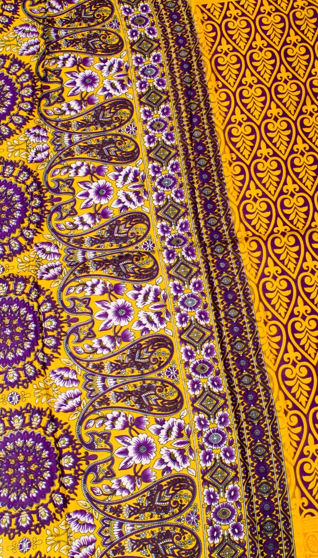 インドサリー【花・ペイズリー】 全4色 10 - 選択項目のDになります。こちらのお色をご希望の場合は、選択項目よりお選び下さい。