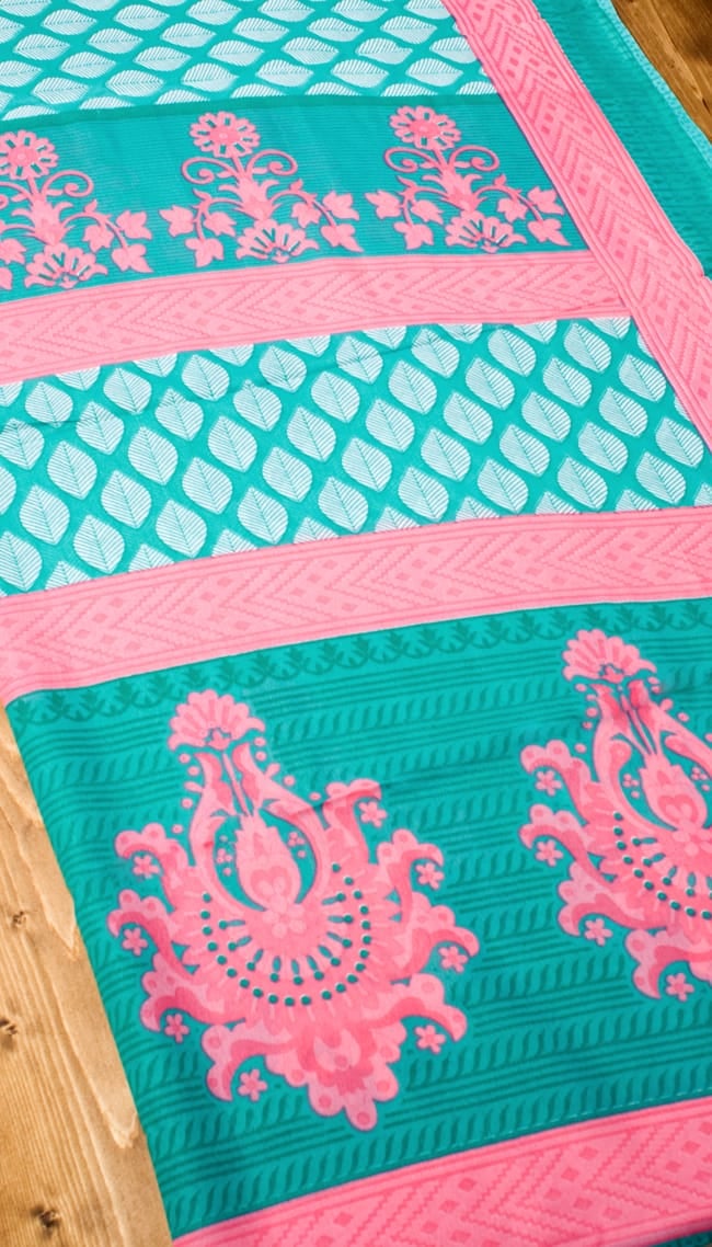 インドサリー【ペイズリー】 全4色 10 - 選択項目のDになります。こちらのお色をご希望の場合は、選択項目よりお選び下さい。