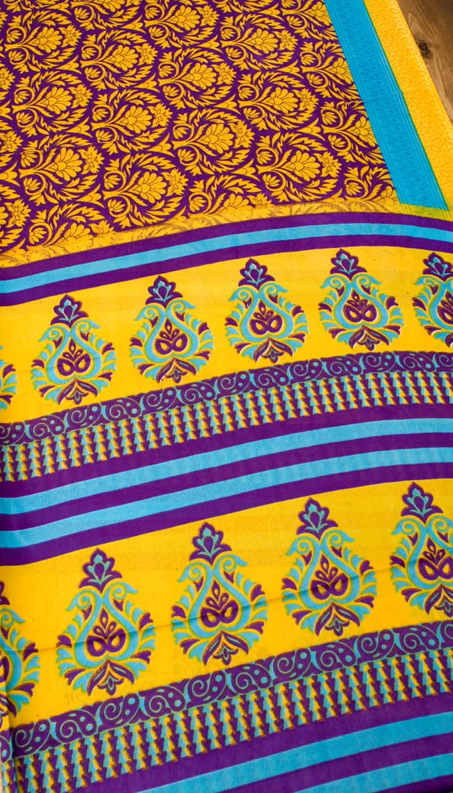 インドサリー【ペイズリー】 全4色 10 - 選択項目のDになります。こちらのお色をご希望の場合は、選択項目よりお選び下さい。