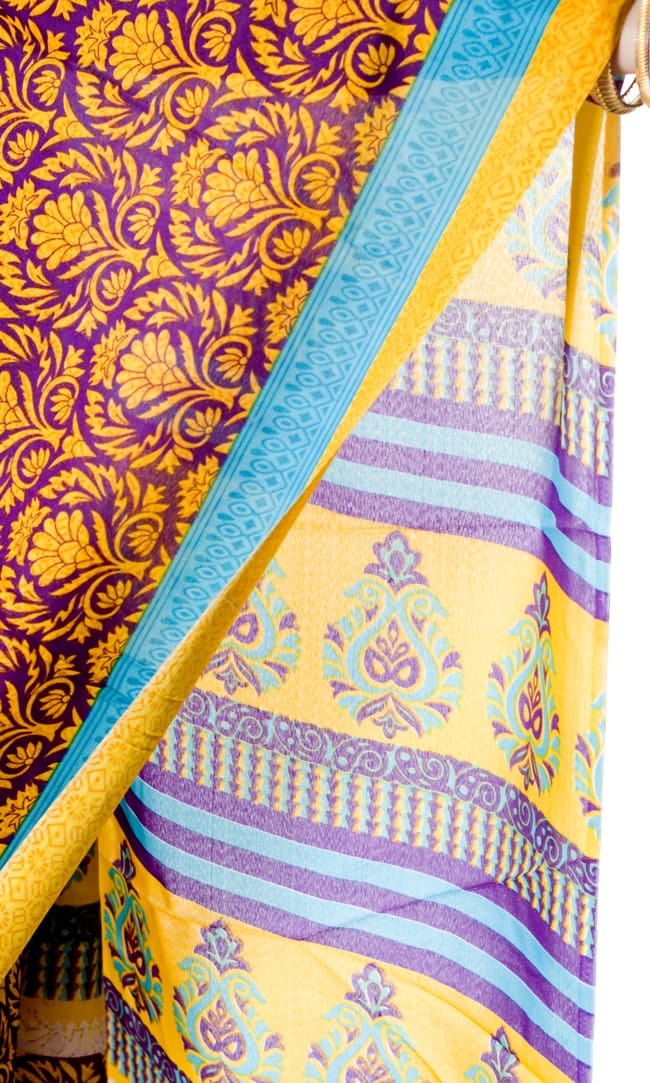 インドサリー【ペイズリー】 全4色 5 - 柄の一部をアップにしてみました。生地が柔らかいのでとても着心地が良いです。