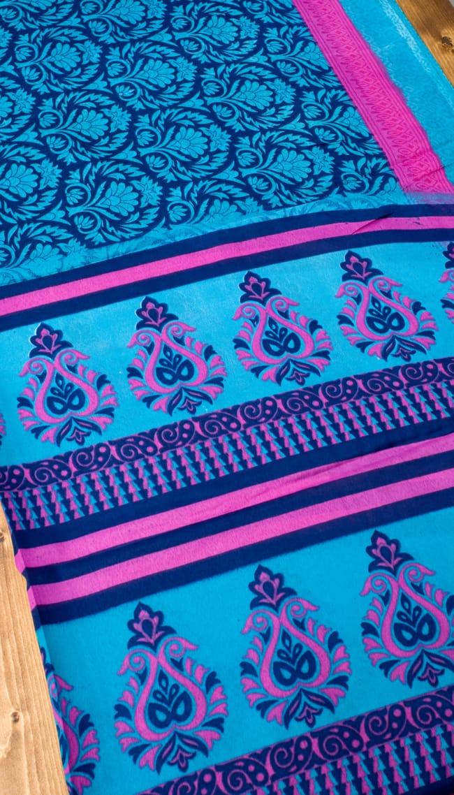 インドサリー【ペイズリー】 全4色 9 - 選択項目のCになります。こちらのお色をご希望の場合は、選択項目よりお選び下さい。