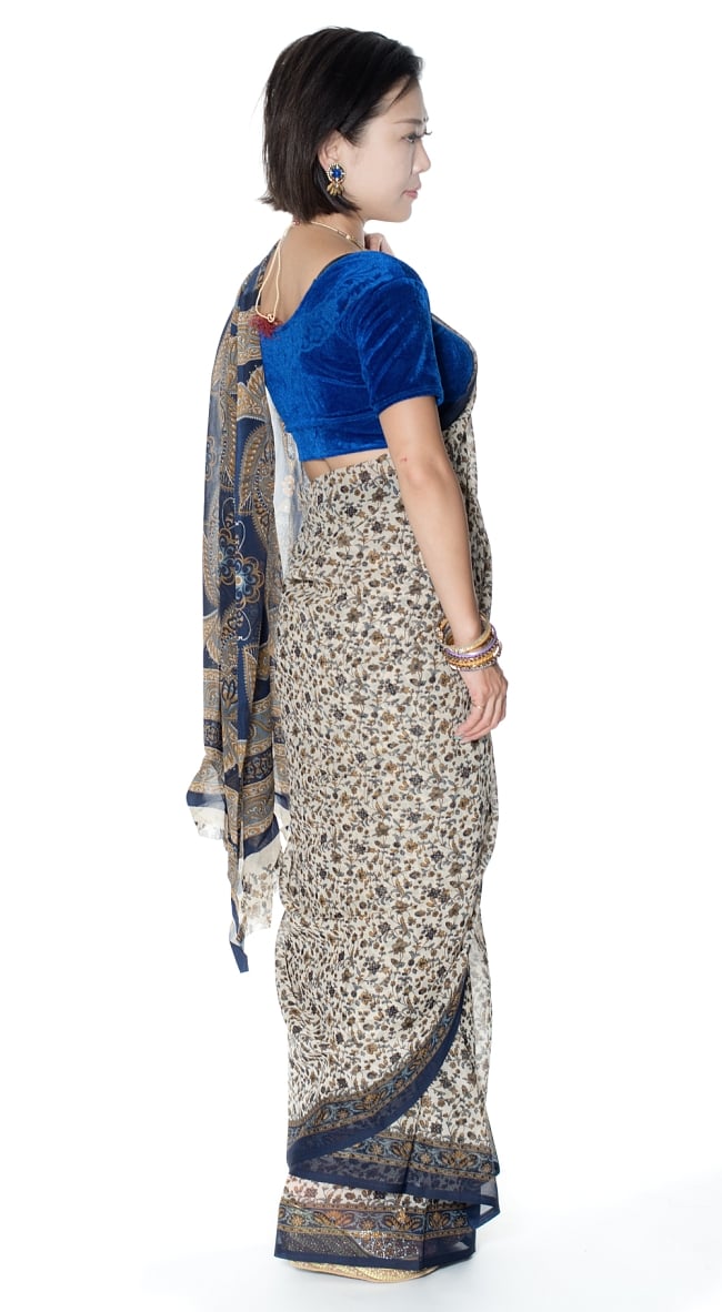 インドサリー【更紗・伝統柄】 4 - 横からの写真です