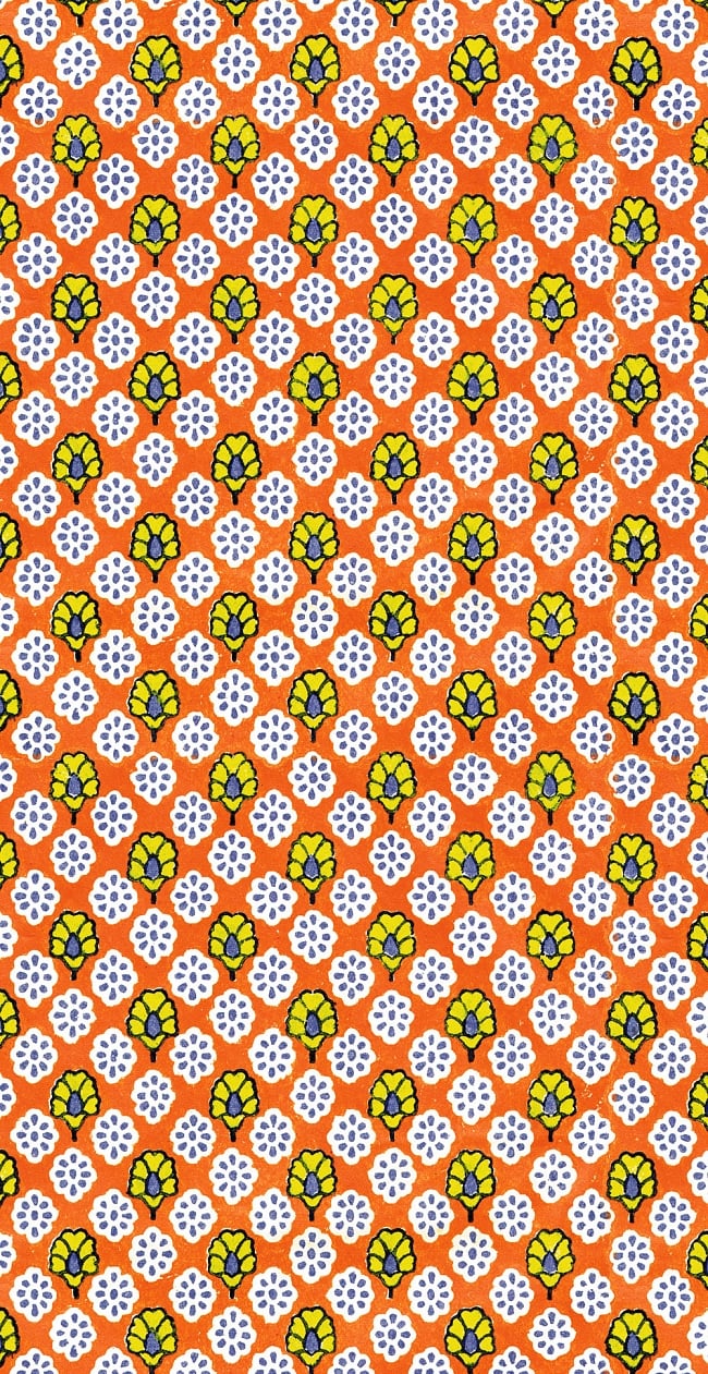 オレンジ小花模様【ティラキタオリジナルSony Xperia XZケース】の写真1枚目です。デザインの拡大ですSony Xperia、XperiaXZ、エクスペリアXZ、エクスペリア、スマホ、スマホ ケース