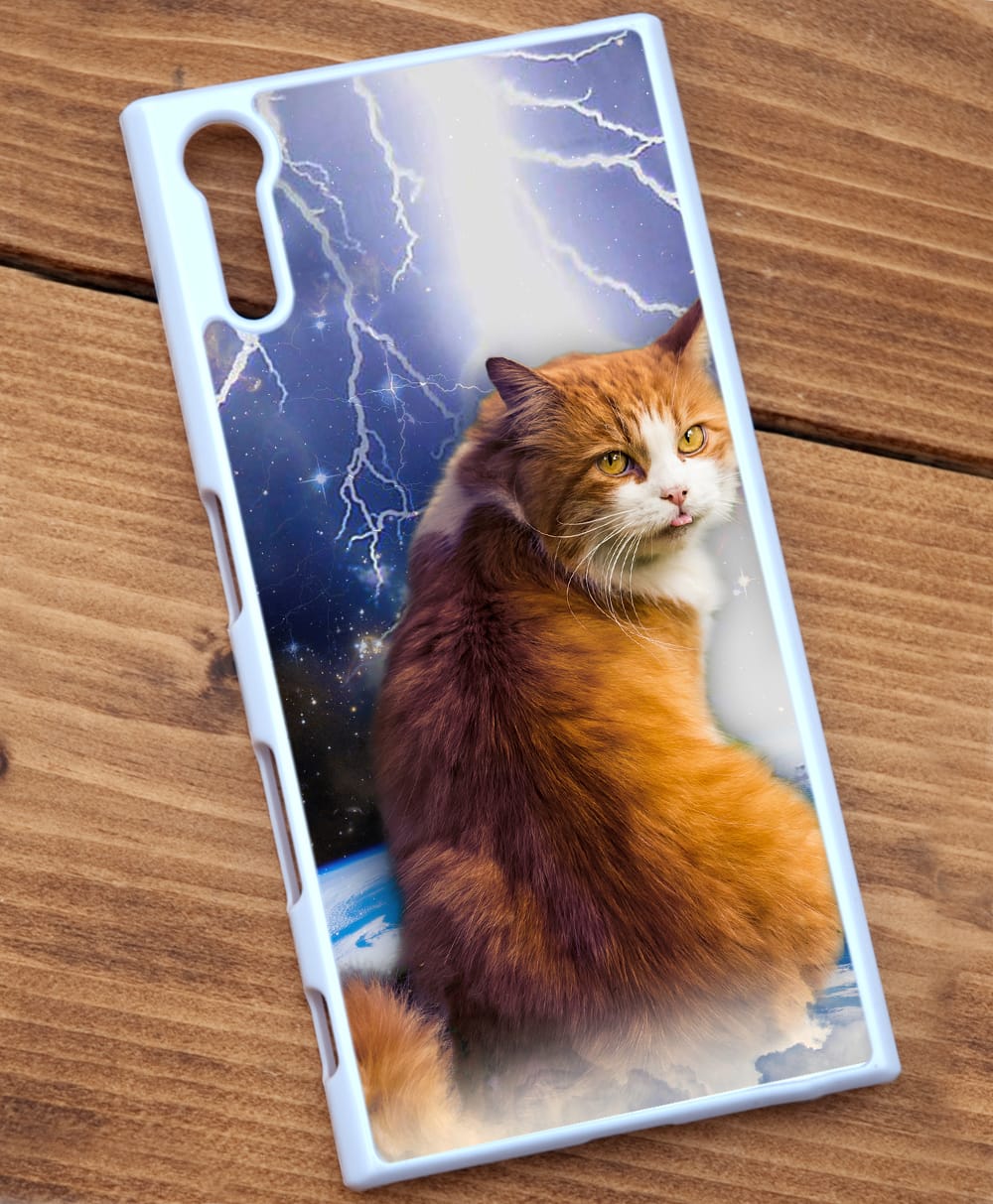 宇宙猫スマホケース 降臨 ティラキタオリジナルsony Xperia Xzケース の通販 Tirakita Com