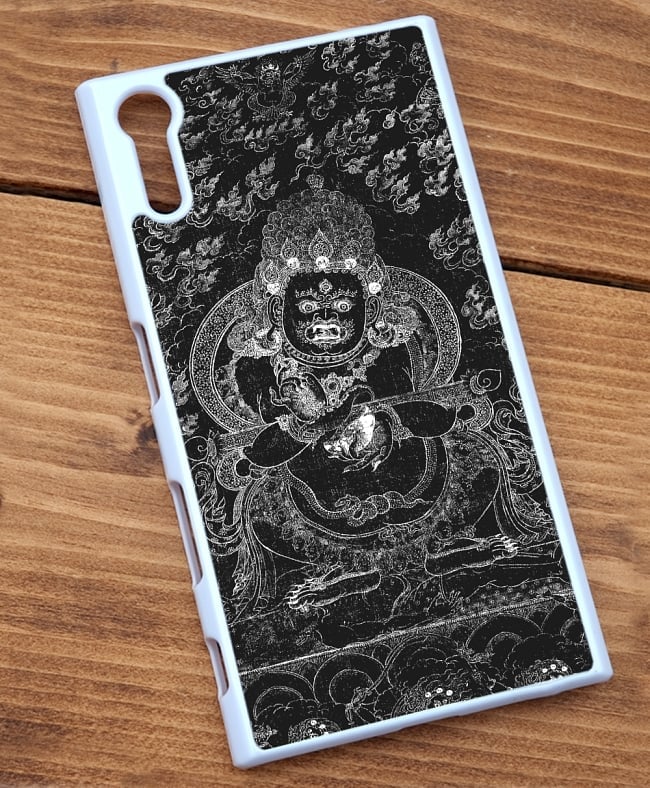 大黒天 マハーカーラ【ティラキタオリジナルSony Xperia XZケース】 3 - 白のケースではこのような感じになります。