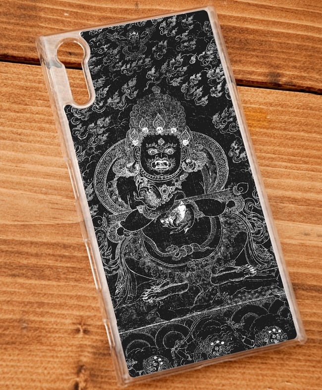 大黒天 マハーカーラ【ティラキタオリジナルSony Xperia XZケース】 4 - 透明のケースではこのような感じになります。