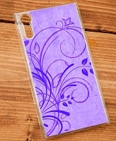 フローリッシュデザイン（紫）【ティラキタオリジナルSony Xperia XZケース】の商品写真