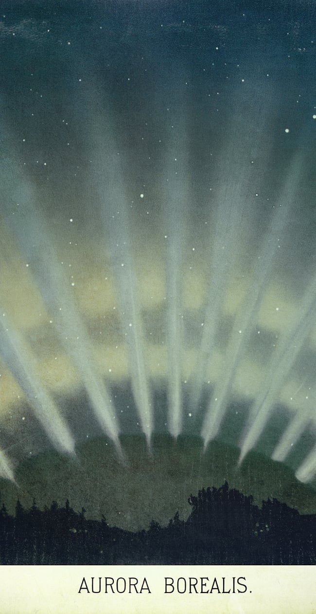 フランス人天文学者トルーヴェロ 1872年 オーロラのスケッチ【ティラキタオリジナルSony Xperia XZケース】の写真1枚目です。デザインの拡大ですSony Xperia、XperiaXZ、エクスペリアXZ、エクスペリア、スマホ、スマホ ケース,オーロラ,天文学,宇宙,科学