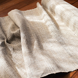 【1m切り売り】ワイルドヘンプの手織り布地 - 幅77cm前後