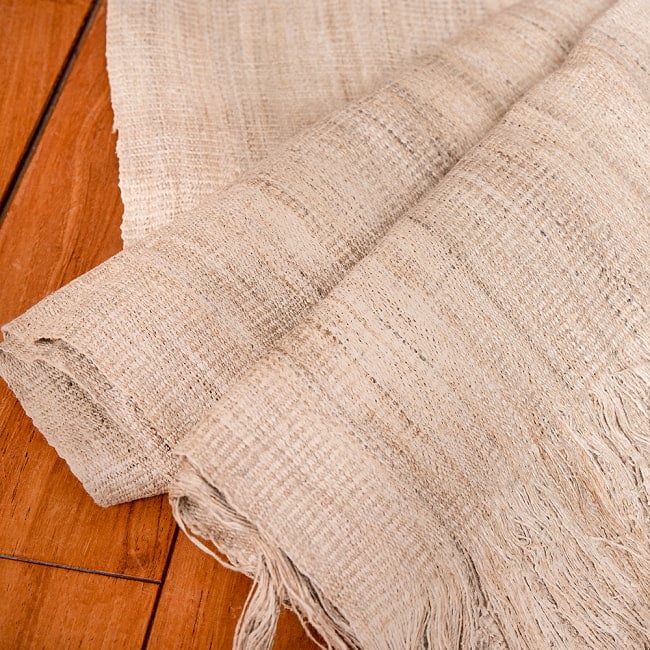 ［手芸用］ワイルドヘンプの手織り布地の写真