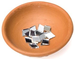 【およそ50枚入り】ひし形鏡セット 【約8×13mm】