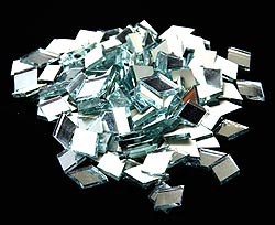 【およそ50枚入り】ひし形鏡セット 【約10×15mm】 - サブ2