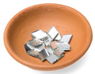 【およそ50枚入り】ひし形鏡セット 【約10×15mm】