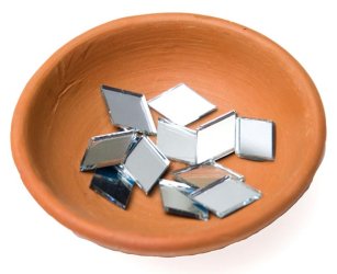 【およそ50枚入り】ひし形鏡セット 約12×20mm