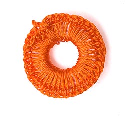 【10個セット】インドの丸鏡カバー 20mm - オレンジ - サブ3