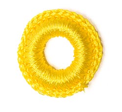 【10個セット】インドの丸鏡カバー 【20mm 黄色】 - サブ2