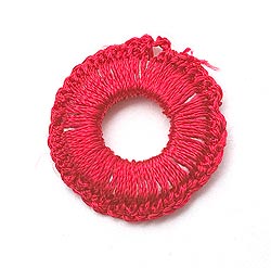 【10個セット】インドの丸鏡カバー 20mm - 赤 - サブ3