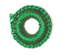 【10個セット】インドの丸鏡カバー 20mm - 緑 - サブ2