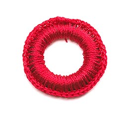 【10個セット】インドの丸鏡カバー 25mm - 赤 - サブ2
