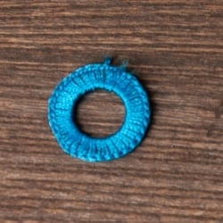 【10個セット】インドの丸鏡カバー 25mm - 水色 - サブ4