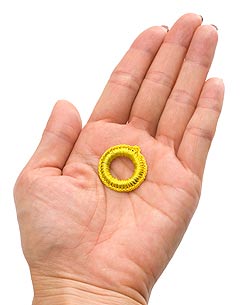 【10個セット】インドの丸鏡カバー 25mm - オレンジ - サブ4