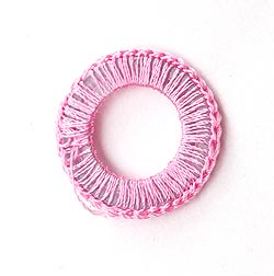 【10個セット】インドの丸鏡カバー 25mm - ピンク - サブ3