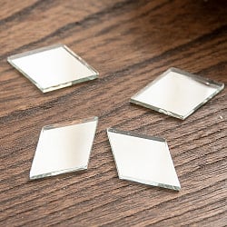 【およそ50枚入り】ひし形鏡セット　たてよこ　約27mmx17mm - サブ2