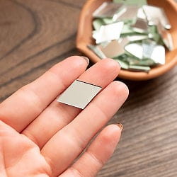 【およそ50枚入り】ひし形鏡セット　たてよこ　約27mmx17mm - サブ4