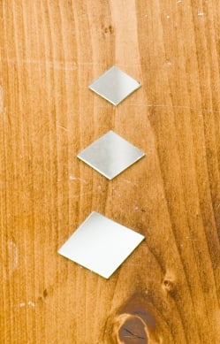 【およそ50枚入り】ひし形鏡セット　たてよこ　約23mmx15mm - サブ4