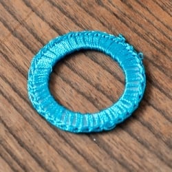【10個セット】インドの丸鏡カバー 内径23mm外径33mm - 水色 - サブ3