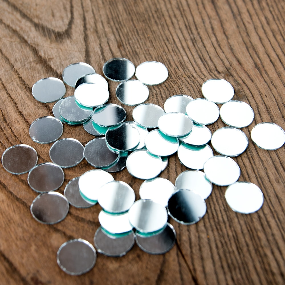 【およそ50枚入り】丸型鏡セット 直径約14mm - サブ2