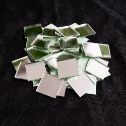 【およそ50枚入】正方形鏡セット たてよこ 約2.1cmx2.1cm