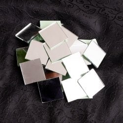 【およそ30枚入】正方形鏡セット たてよこ 約2.5cmx2.5cm