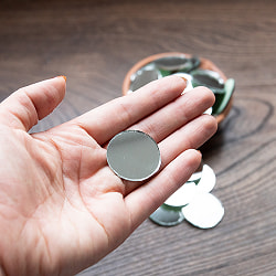 【およそ50枚入り】 丸形鏡セット 【直径約30mm】 - サブ3