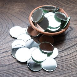 【およそ50枚入り】 丸形鏡セット 【直径約30mm】