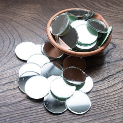 【およそ50枚入り】 丸形鏡セット 【直径約30mm】の商品写真