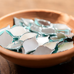 【およそ120枚入】リーフ型鏡セット 約15mm×約20mm - サブ2