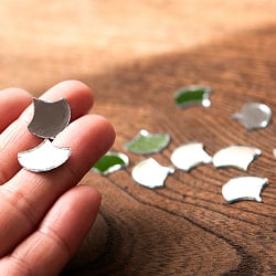 【およそ120枚入】扇型鏡セット 約15mm×約17mm - サブ4