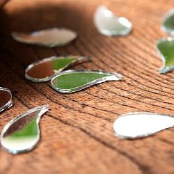 【およそ120枚入】ドロップ型鏡セット 約10mm×約20mm - サブ3