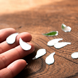 【およそ120枚入】ドロップ型鏡セット 約10mm×約20mm - サブ4